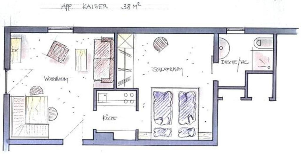 Landhaus Alpengruss Kössen Стая снимка